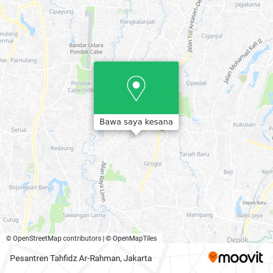 Peta Pesantren Tahfidz Ar-Rahman