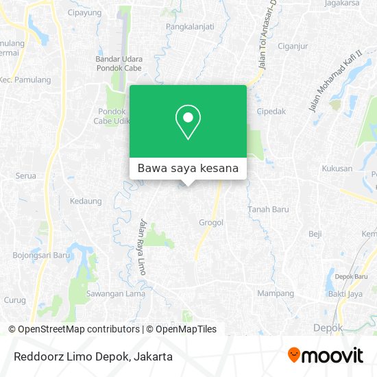 Peta Reddoorz Limo Depok