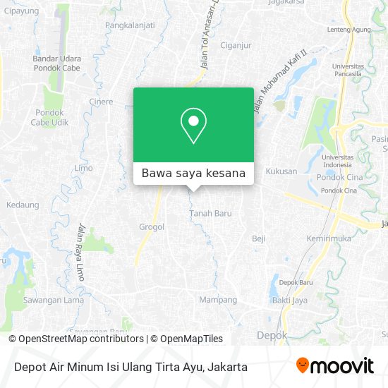 Peta Depot Air Minum Isi Ulang Tirta Ayu