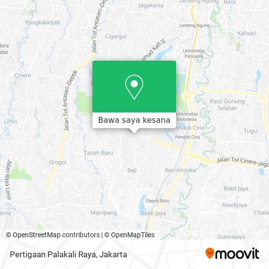Peta Pertigaan Palakali Raya