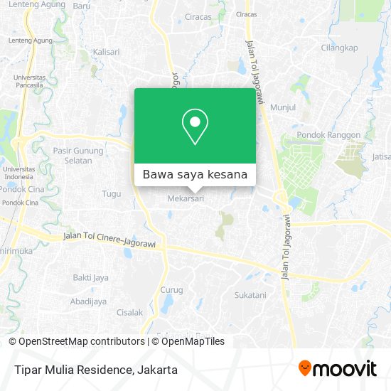 Peta Tipar Mulia Residence
