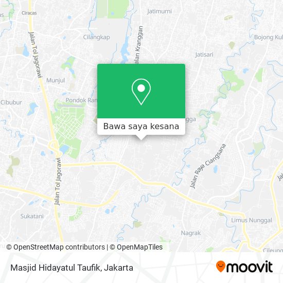 Peta Masjid Hidayatul Taufik