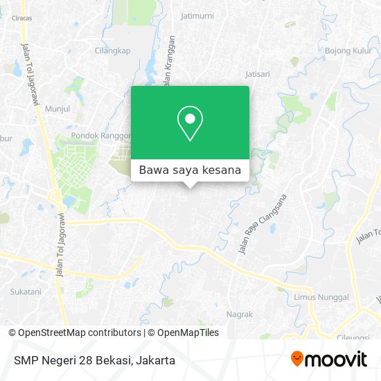 Peta SMP Negeri 28 Bekasi