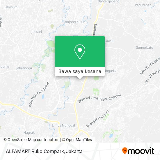 Peta ALFAMART Ruko Compark