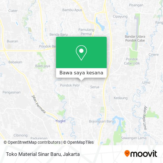 Peta Toko Material Sinar Baru