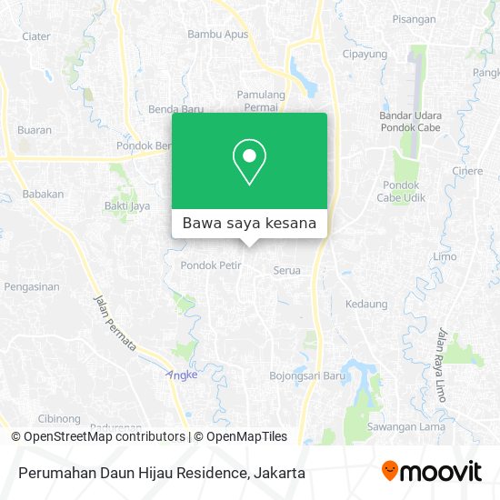 Peta Perumahan Daun Hijau Residence