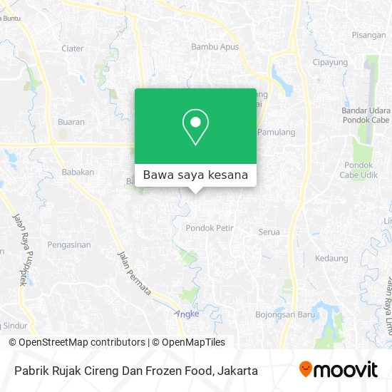 Peta Pabrik Rujak Cireng Dan Frozen Food