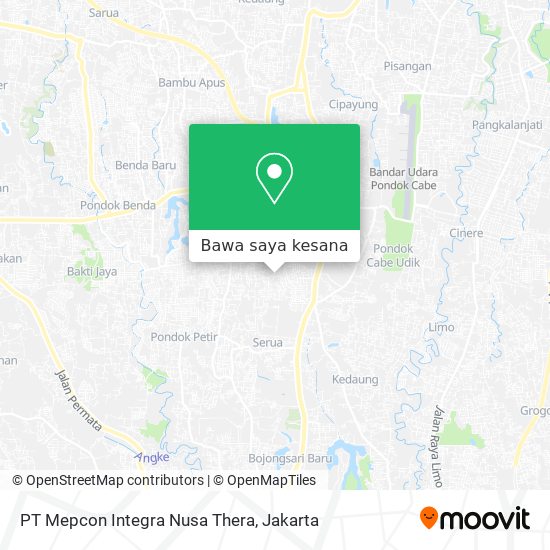 Peta PT Mepcon Integra Nusa Thera