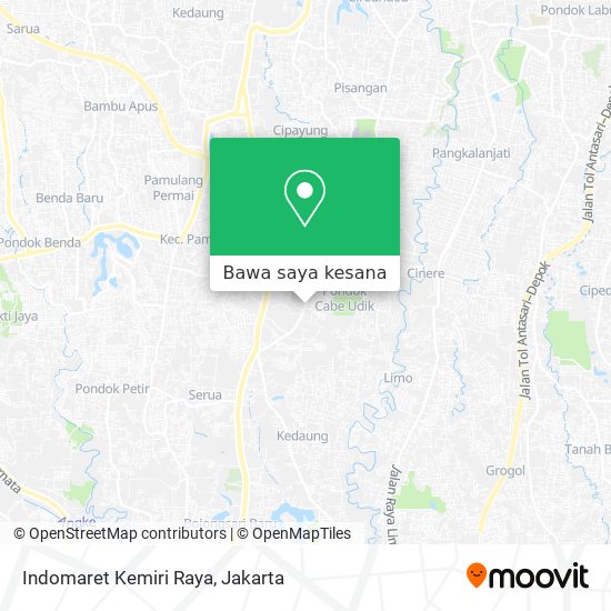 Peta Indomaret Kemiri Raya