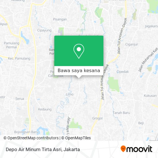 Peta Depo Air Minum Tirta Asri