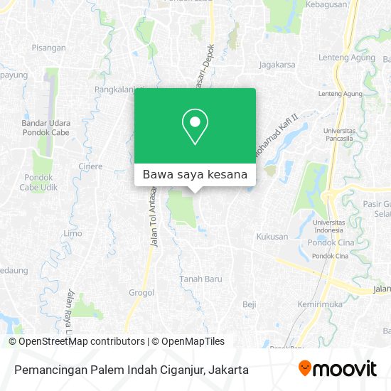 Peta Pemancingan Palem Indah Ciganjur