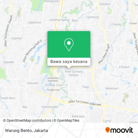 Peta Warung Bento