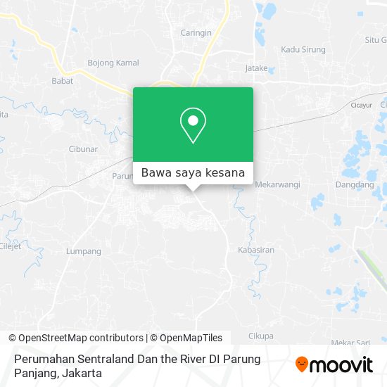 Peta Perumahan Sentraland Dan the River DI Parung Panjang