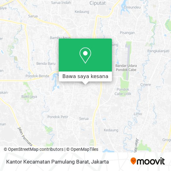 Peta Kantor Kecamatan Pamulang Barat