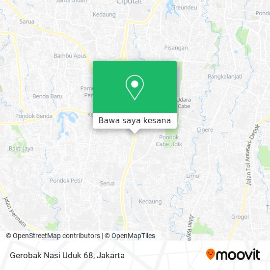 Peta Gerobak Nasi Uduk 68