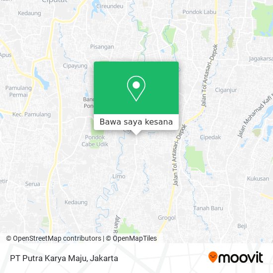 Peta PT Putra Karya Maju