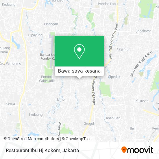 Peta Restaurant Ibu Hj Kokom