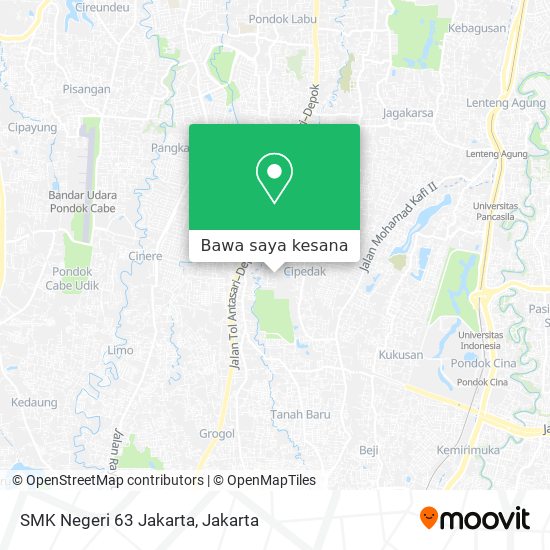 Peta SMK Negeri 63 Jakarta