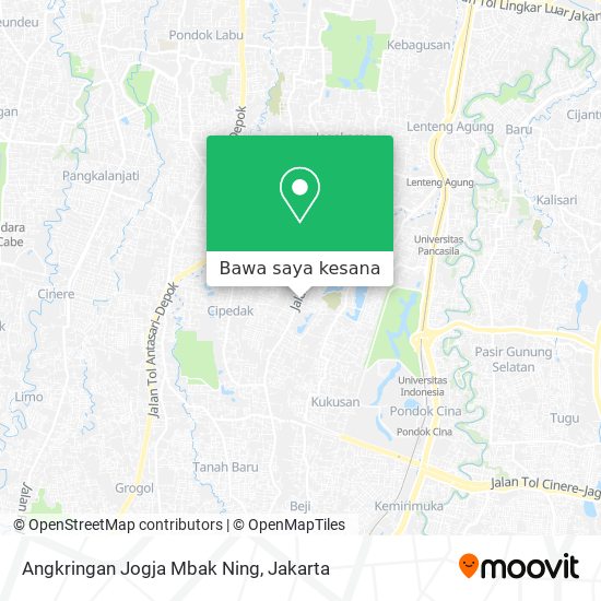 Peta Angkringan Jogja Mbak Ning