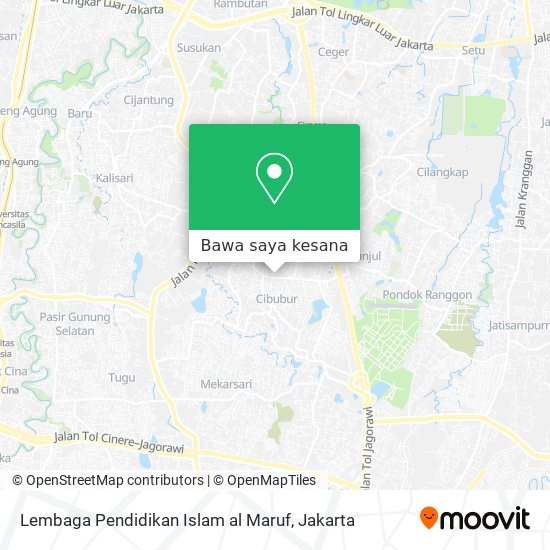 Peta Lembaga Pendidikan Islam al Maruf