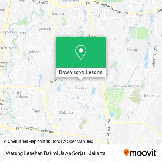 Peta Warung Lesehan Bakmi Jawa Sorjati