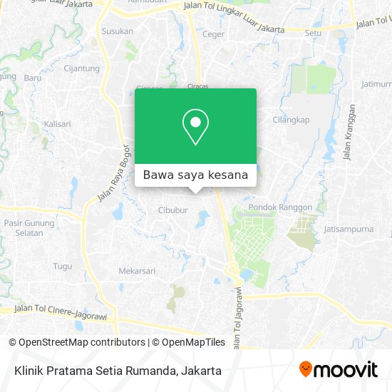 Peta Klinik Pratama Setia Rumanda