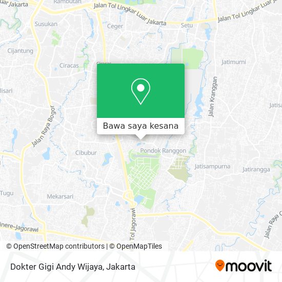 Peta Dokter Gigi Andy Wijaya