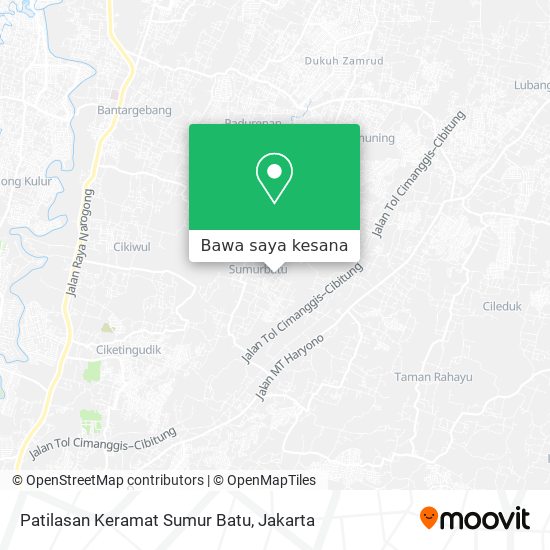 Peta Patilasan Keramat Sumur Batu