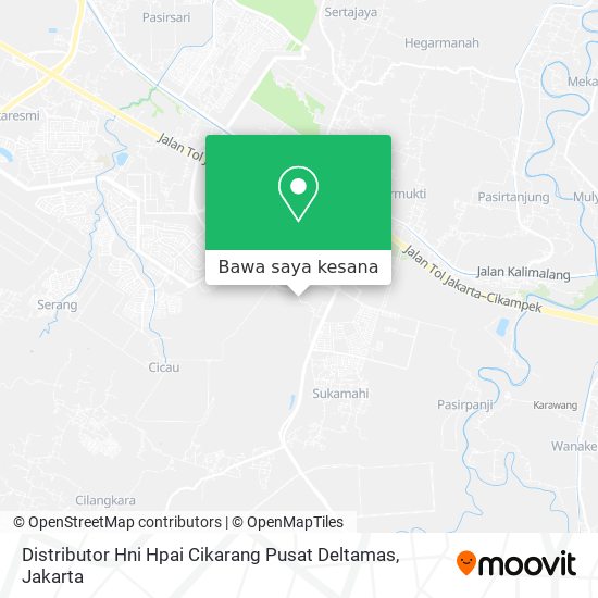 Peta Distributor Hni Hpai Cikarang Pusat Deltamas