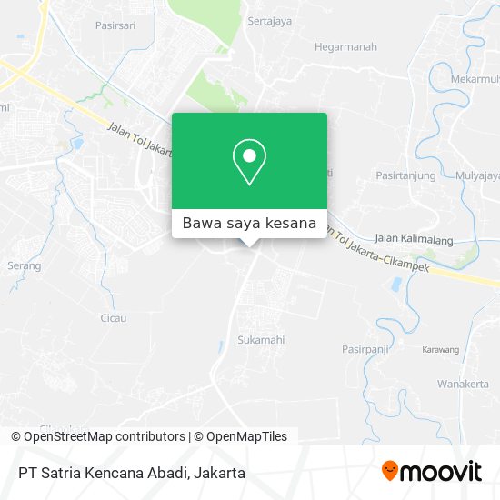 Peta PT Satria Kencana Abadi