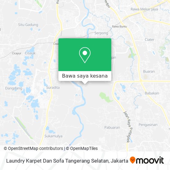 Peta Laundry Karpet Dan Sofa Tangerang Selatan