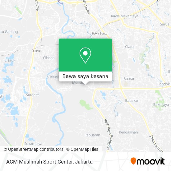 Peta ACM Muslimah Sport Center