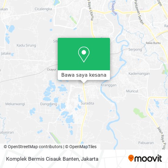 Peta Komplek Bermis Cisauk Banten