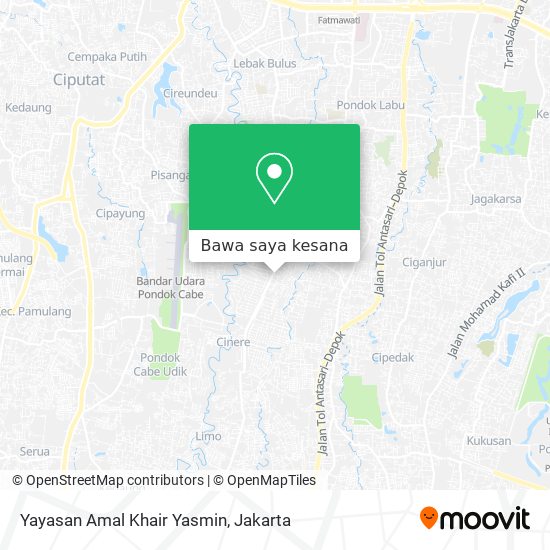 Peta Yayasan Amal Khair Yasmin