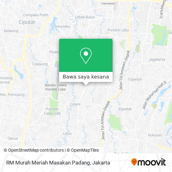 Peta RM Murah Meriah Masakan Padang