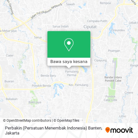 Peta Perbakin (Persatuan Menembak Indonesia) Banten