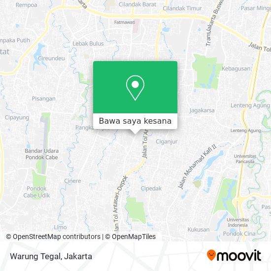 Peta Warung Tegal