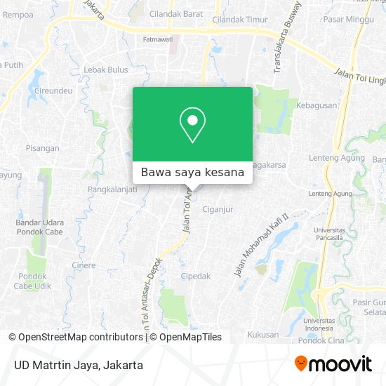 Peta UD Matrtin Jaya