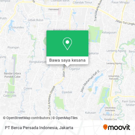 Peta PT Berca Persada Indonesia