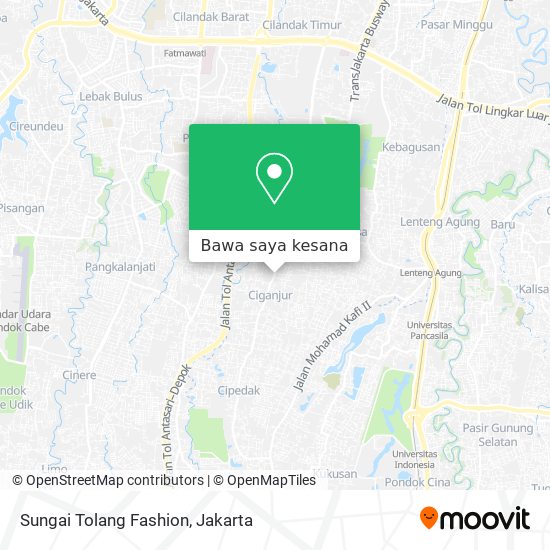 Peta Sungai Tolang Fashion