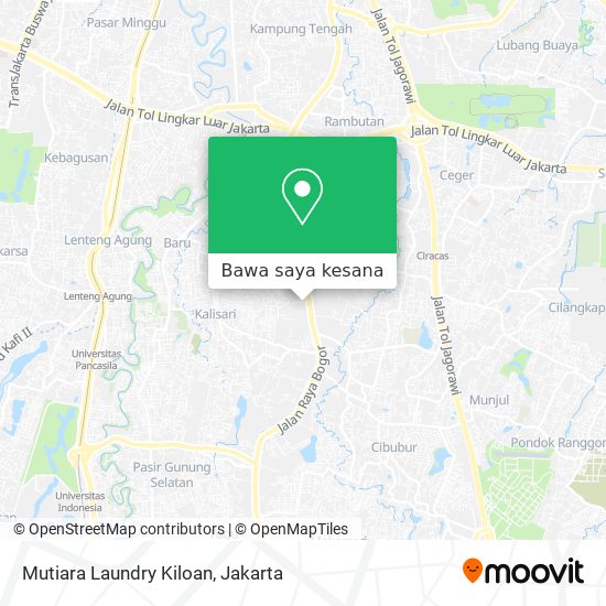 Peta Mutiara Laundry Kiloan