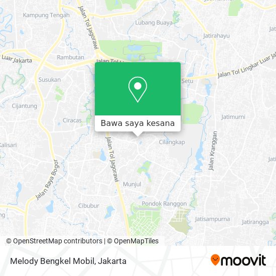 Peta Melody Bengkel Mobil