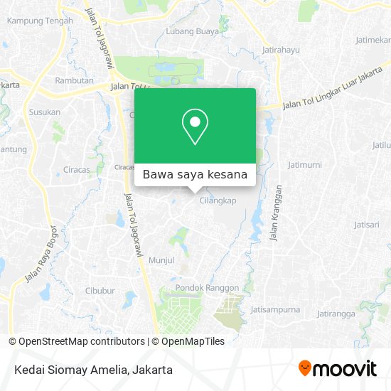 Peta Kedai Siomay Amelia