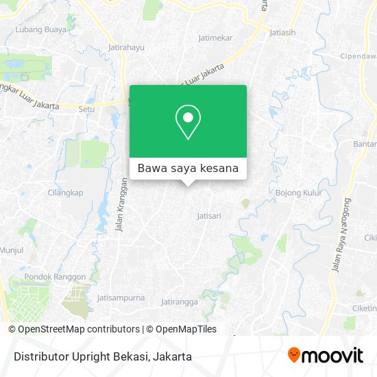 Peta Distributor Upright Bekasi