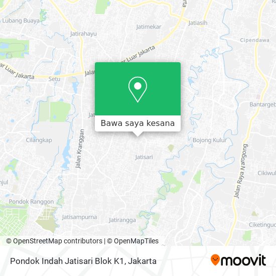Peta Pondok Indah Jatisari Blok K1