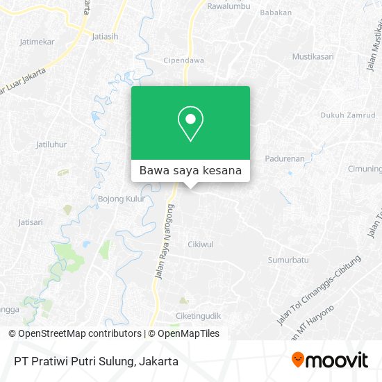 Peta PT Pratiwi Putri Sulung