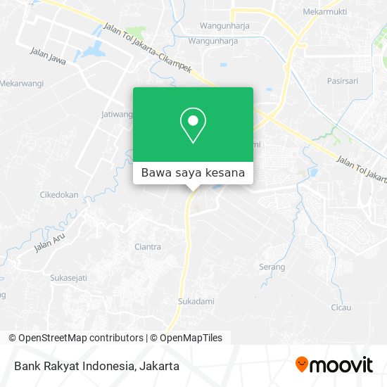 Peta Bank Rakyat Indonesia