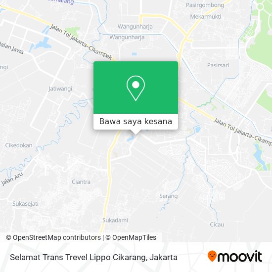 Peta Selamat Trans Trevel Lippo Cikarang