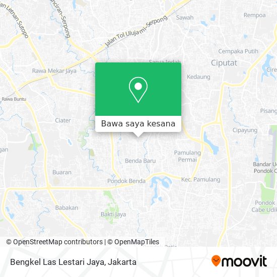Peta Bengkel Las Lestari Jaya