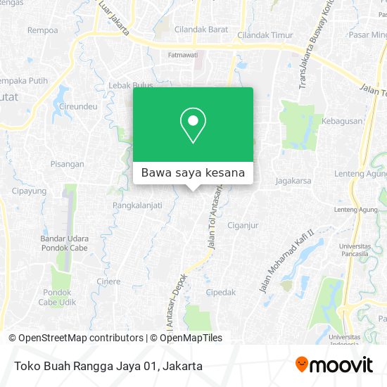 Peta Toko Buah Rangga Jaya 01